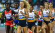 Chepchirchir Nelly of Kenya competes in the women's 1500m at the Diamond League Doha Meeti...