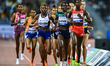 Chepchirchir Nelly of Kenya competes in the women's 1500m at the Diamond League Doha Meeti...