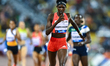 Chepchirchir Nelly of Kenya competes in the women's 1500m at the Diamond League Doha Meeti...