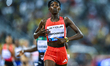 Chepchirchir Nelly of Kenya competes in the women's 1500m at the Diamond League Doha Meeti...