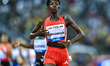 Chepchirchir Nelly of Kenya competes in the women's 1500m at the Diamond League Doha Meeti...