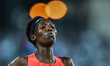 Chepchirchir Nelly of Kenya competes in the women's 1500m at the Diamond League Doha Meeti...