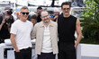 Joaquin Phoenix, Ari Aster and Pedro Pascal  during the ''Eddington'' photocall at the 78t...