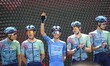 Lorenzo Fortunato of Italy and Team XDS Astana Team is present before the 108th Giro d'Ita...