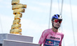 Primoz Roglic of Slovenia and Team Red Bull - BORA - hansgrohe stands before the 108th Gir...
