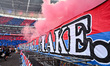 A Crystal Palace banner is displayed prior to kick-off during the Emirates FA Cup Final be...
