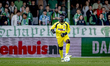 FC Dordrecht goalkeeper Celton Biai is present during the match between Dordrecht and De G...
