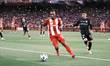 Olympiacos' Gelson Martins (center) during the Greek Cup Final soccer match against OFI FC...