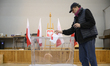 A man casts his ballot at a polling station during presidential elections in Warsaw, Polan...