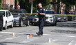 A man and a woman are shot at 177 Adelphi Street in Fort Greene, Brooklyn, New York, Unite...
