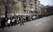 Anti-government protesters take part in demonstration on Maidan square in Kiev on February...
