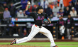 New York Mets relief pitcher Edwin Diaz #39 throws during the tenth inning of a baseball g...