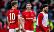 AZ Alkmaar midfielder Sven Mijnans, AZ Alkmaar forward Ruben van Bommel, and AZ Alkmaar de...