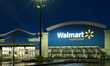 COCHRANE, CANADA - MAY 20:The Walmart logo displayed at the Walmart storefront in Cochran...