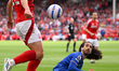 Ryan Yates of Nottingham Forest with Marc Cucurella of Chelsea during the Premier League m...