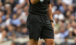 Referee Robert Jones officiates the Premier League match between Tottenham Hotspur and Bri...