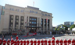 Honour guards arrive at the Senate Building in Ottawa, Canada, on May 27, 2025, ahead of t...