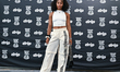 Tia Jones of Great Britain is seen during the red carpet arrival on the eve of the third l...