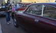 The car enthusiasts' community organizes an exhibition of vintage cars at Freedom Square i...