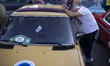 The car enthusiasts' community organizes an exhibition of vintage cars at Freedom Square i...