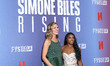 Film producer Katie Walsh and American gymnast Simone Biles arrive at the Netflix FYSEE LA...