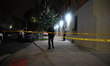 A 23-year-old man is shot on Sutter Avenue and Tapscott Street in Brownsville, Brooklyn, N...