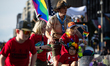 Boy Scout troop 1 from the nation's capital participates in the World Pride parade in Wash...