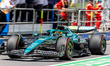 Lance Stroll of Canada drives the (18) Aston Martin Aramco Cognizant F1 Team AMR25 Mercede...