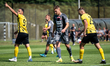 Beniamin Czajka plays during the game between Wieczysta Krakow and Chojniczanka Chojnice i...