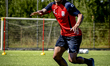 RKC player Lucas Bijker participates in the first RKC training at the RKDVC Sportpark for...
