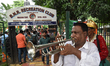 Suvendu Adhikari, leader of the opposition, leads a colorful march of BJP legislators from...