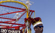 Crowds gather along the boardwalk during the 43rd Annual Mermaid Parade at Coney Island in...