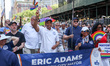 New York City mayor Eric Adams marches in the 2025 NYC Pride March on 5th Avenue in New Yo...