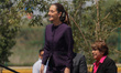 Mexico's President Claudia Sheinbaum Pardo arrives at the start-up ceremony of the Unified...