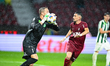 Adam Kovacsik is in action during the match between CFR 1907 Cluj and Paksi FC at the Dr C...