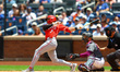 Cincinnati Reds' Spencer Steer (7) bats during the first inning of the baseball game again...