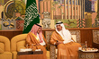 Saudi Minister of Investment Khalid Al-Falih (right) is with Saudi Ambassador to Syria Fai...