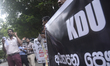 Sri Lanka's doctors for free education stage a protest in front of General Hospital agains...