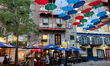 Umbrella Alley is along Rue du Cul-de-Sac in Old Quebec City, Quebec, Canada, on June 26,...