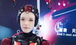A general view of a humanoid robot with a realistic face is seen at the Zhiyuan (Agibot ro...