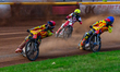 Tobias Musielak of the Birmingham Brummies in red and Matej Zagar of the Birmingham Brummi...
