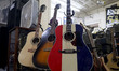 Some of the vast selection of musical instruments is available at the House of Guitars, in...