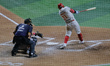Julian Ornelas #31 of the Diablos Rojos bats during the game against Piratas de Campeche a...