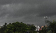 Heavy rain clouds are seen over the cityscape of Kolkata, India, on July 31, 2025. 