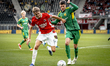 AZ Alkmaar midfielder Sven Mijnans and Ilves Tampere defender Sauli Vaisanen play during t...