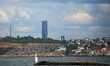 A general view of The Karla Tower in Gothenburg, Sweden, on July 31, 2025. The building re...