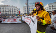The forest firefighters of the Community of Madrid, on an indefinite strike since July 15,...