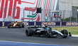 George Russell of the UK drives the (63) Mercedes-AMG Petronas F1 Team F1 W16 E Performanc...