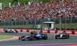 Carlos Sainz Jr. of Spain drives the (55) Atlassian Williams Racing FW47 Mercedes during t...
