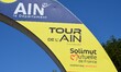 The start sign for the 2025 Tour de l'Ain UCI 2.1 professional cycling race is in Saint Vu...